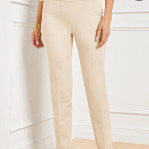 Talbots women's 2 Chatham Ankle Pants in cream NWT